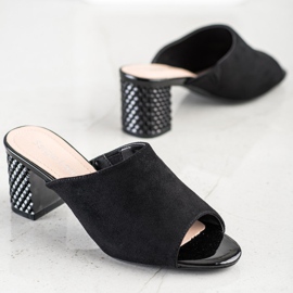 Tyylikkäät Sergio Leonen tossut musta 1