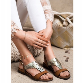 Muodikkaat Sergio Leonen sandaalit ruskea 1