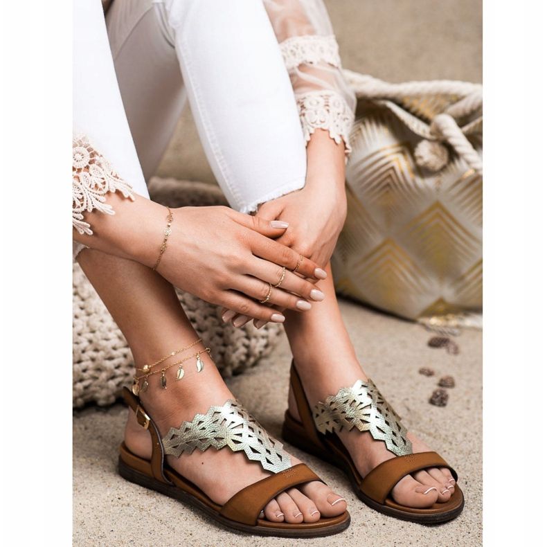 Muodikkaat Sergio Leonen sandaalit ruskea 1