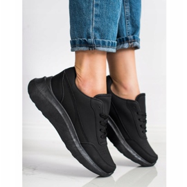 SHELOVET Klassiset Eco -nahkatossut musta 1