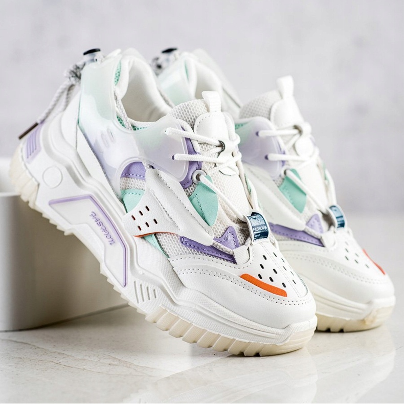 SHELOVET Värikkäät muoti lenkkarit valkoinen monivärinen 1