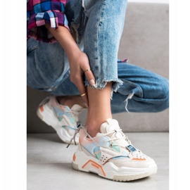 SHELOVET Värikkäät muoti lenkkarit beige monivärinen 1