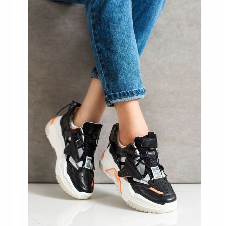 SHELOVET Värikkäät muoti lenkkarit musta monivärinen 1