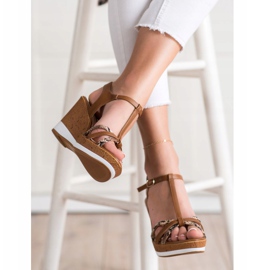 Sergio Leone Wedge -sandaalit ruskea 2