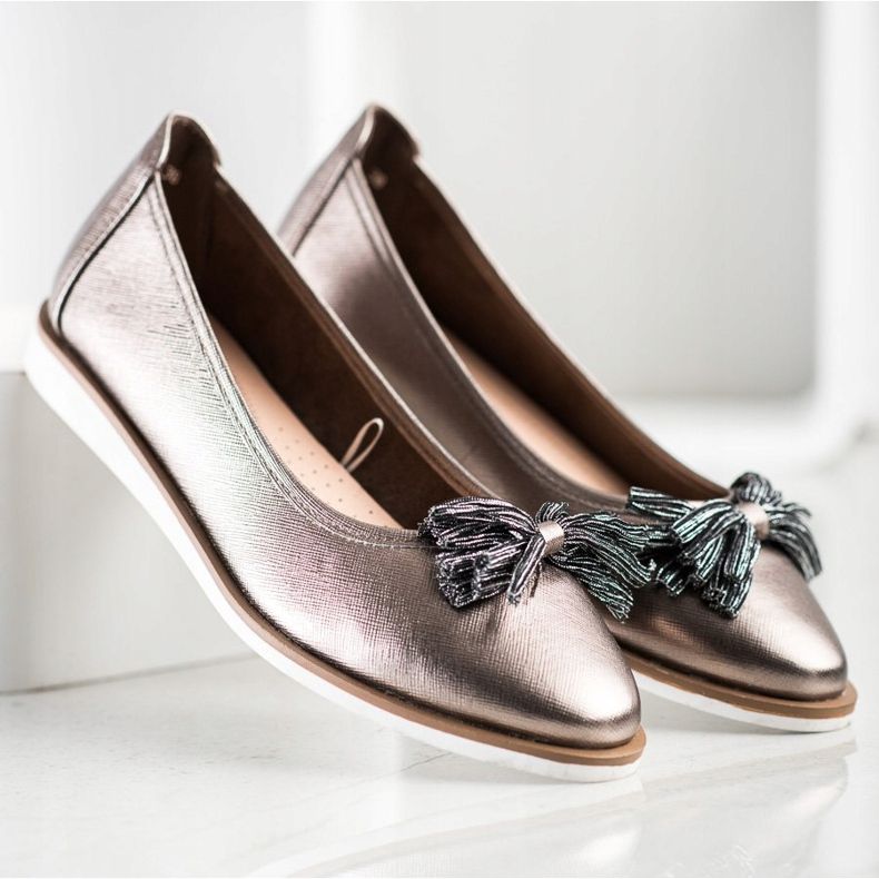 Sergio Leonen hapsuiset balerinat ruskea monivärinen 1