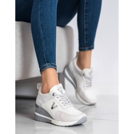 VINCEZA rento lenkkarit valkoinen harmaa 1