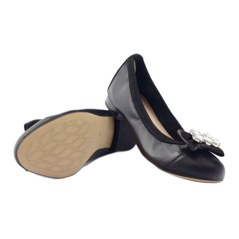 Naisten balleriinit keulalla ja kristallilla 1402 musta gamis 3