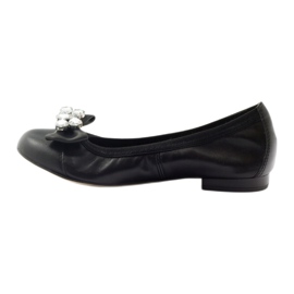 Naisten balleriinit keulalla ja kristallilla 1402 musta gamis 2