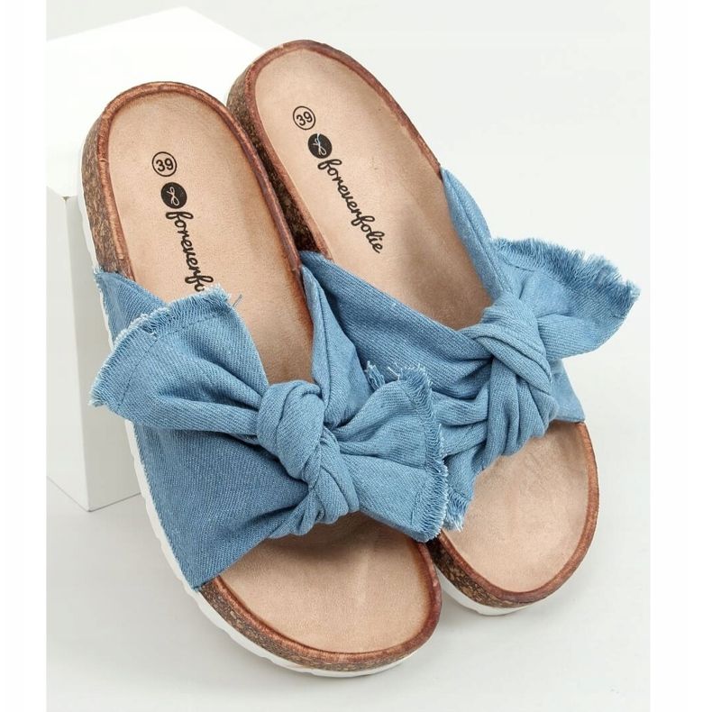 Siniset WS11 L.SINISET puuvillaiset korkkitossut sininen 1