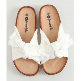 Valkoiset WS11 valkoiset puuvillatossut valkoinen 1