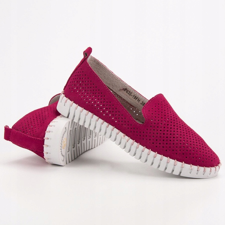 Filippo Vaaleanpunaiset nahkaiset herrat vaaleanpunainen 1