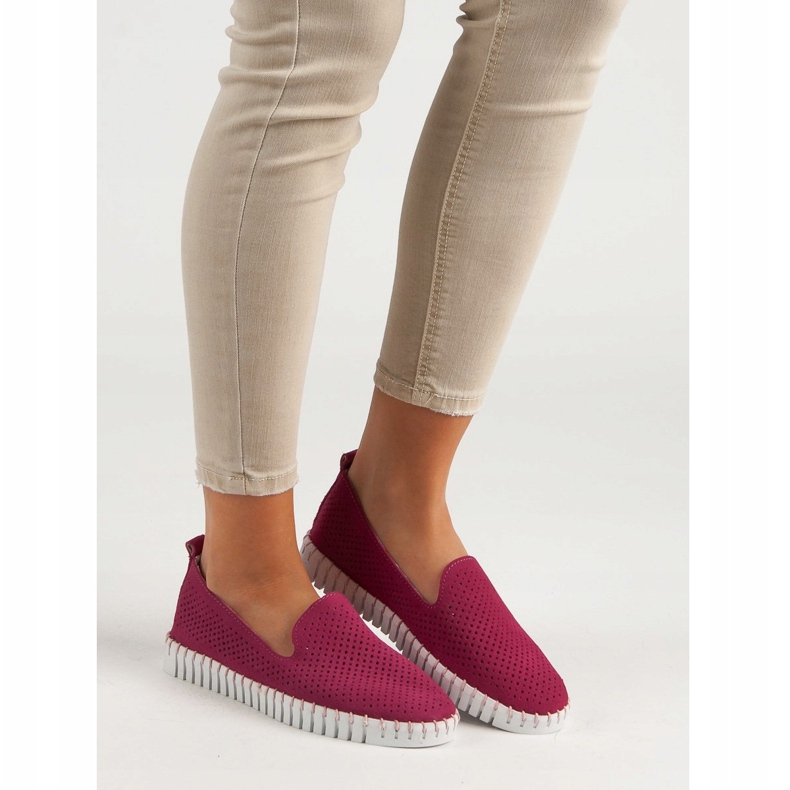 Filippo Vaaleanpunaiset nahkaiset herrat vaaleanpunainen 2