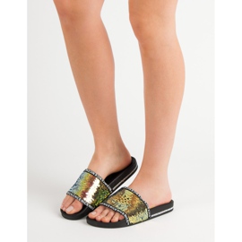 Seastar Paljetitossut monivärinen keltainen 2