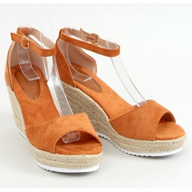 Sandaalit espadrilles kiilat kameli 888-89 Camel ruskea 1