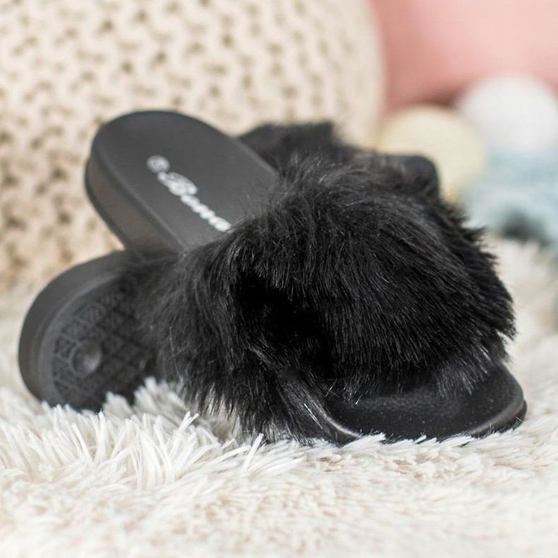 SHELOVET Tyylikkäät tossut musta 1