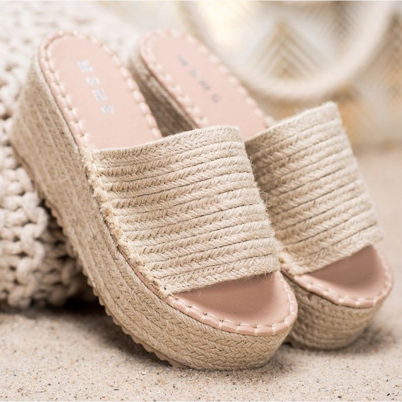 SHELOVET Punotut kiilatossut Ll909be beige 1