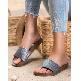 Filippo Grafiittitossut glitterillä harmaa 1