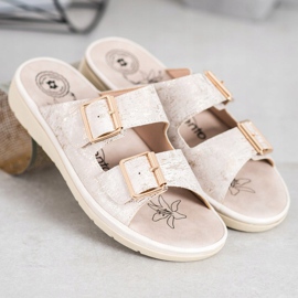 Evento Mukavat Eco -nahkatossut ruskea 1