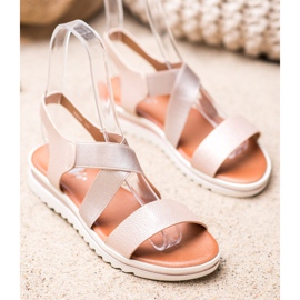 Weide Sandaalit alustalla beige kultainen 1