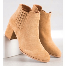 Bella Paris Lyhyet mokkanahkakengät beige 2