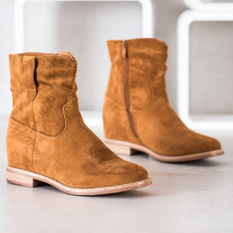 Seastar Lämpimät cowboy -saappaat kiilalla ruskea 1