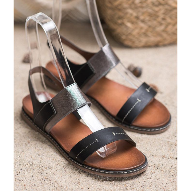 Sergio Leone Slip-On sandaalit musta 1