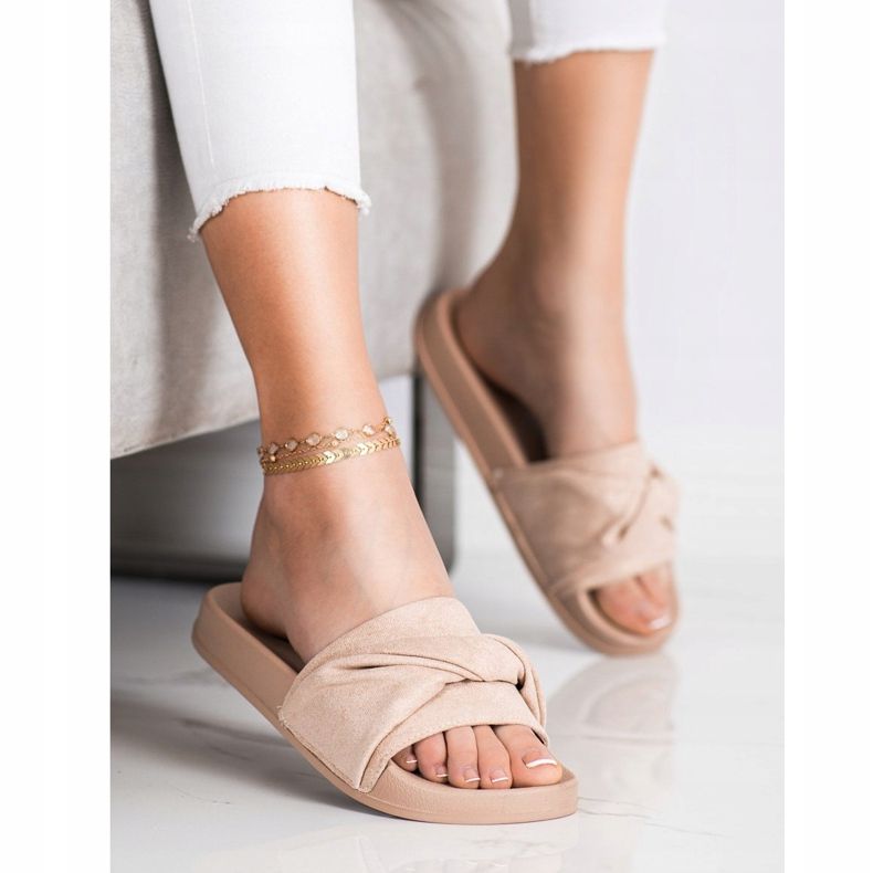 Mukavat VINCEZA -mokkanahkatossut ruskea 2