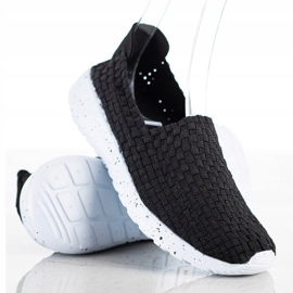 Sabatina Musta punottu slipons 1