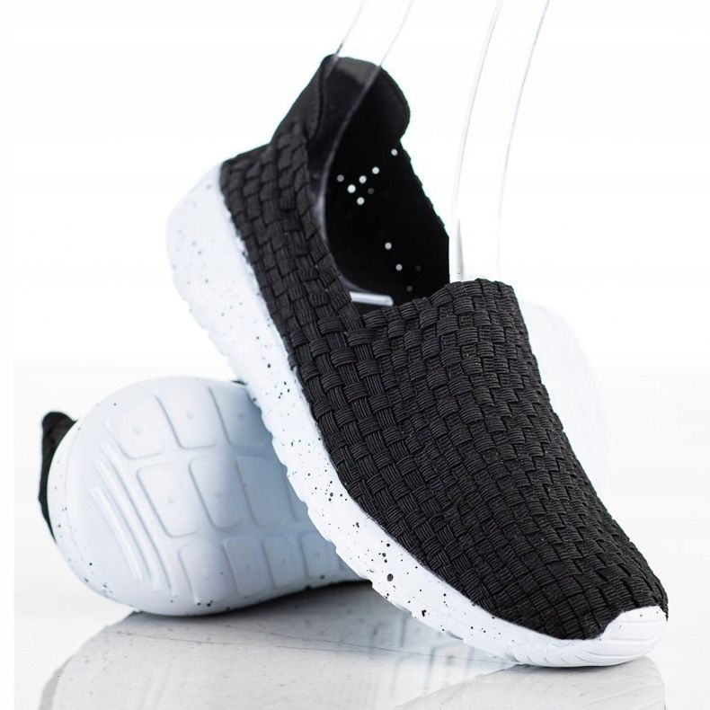 Sabatina Musta punottu slipons 1