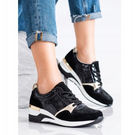 Goodin Sidotut nahkaiset lenkkarit musta monivärinen 2