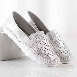 Goodin Hopea nahkainen Loafers harmaa 2