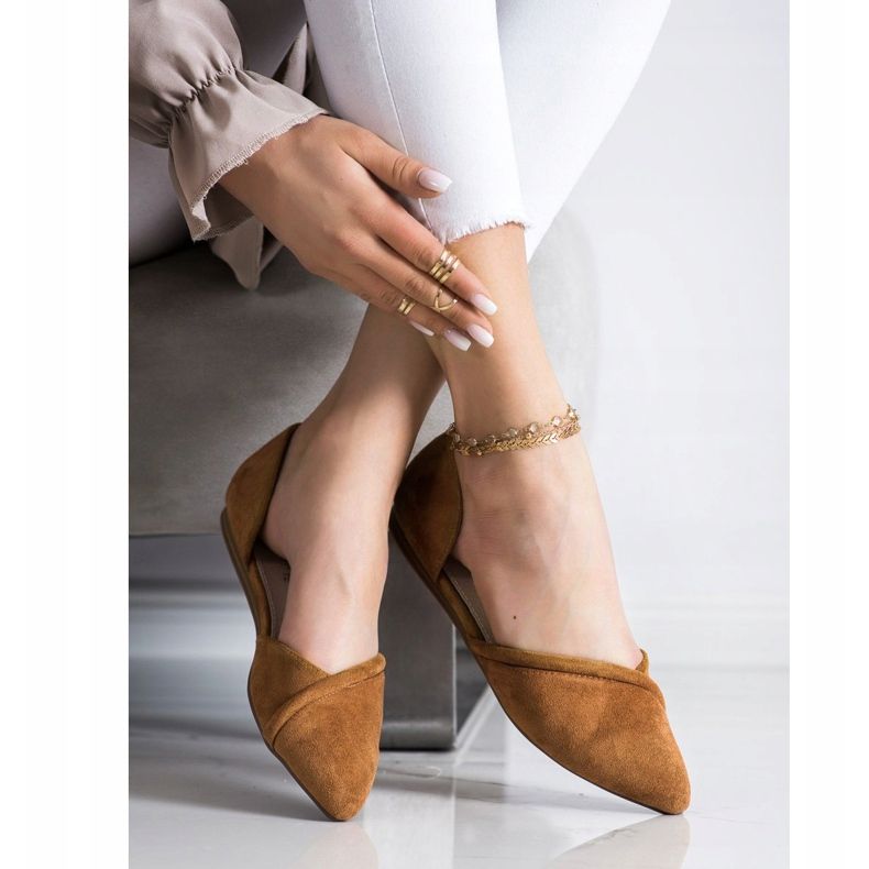 Goodin Mokkabaleriinat leikkauksella ruskea 1