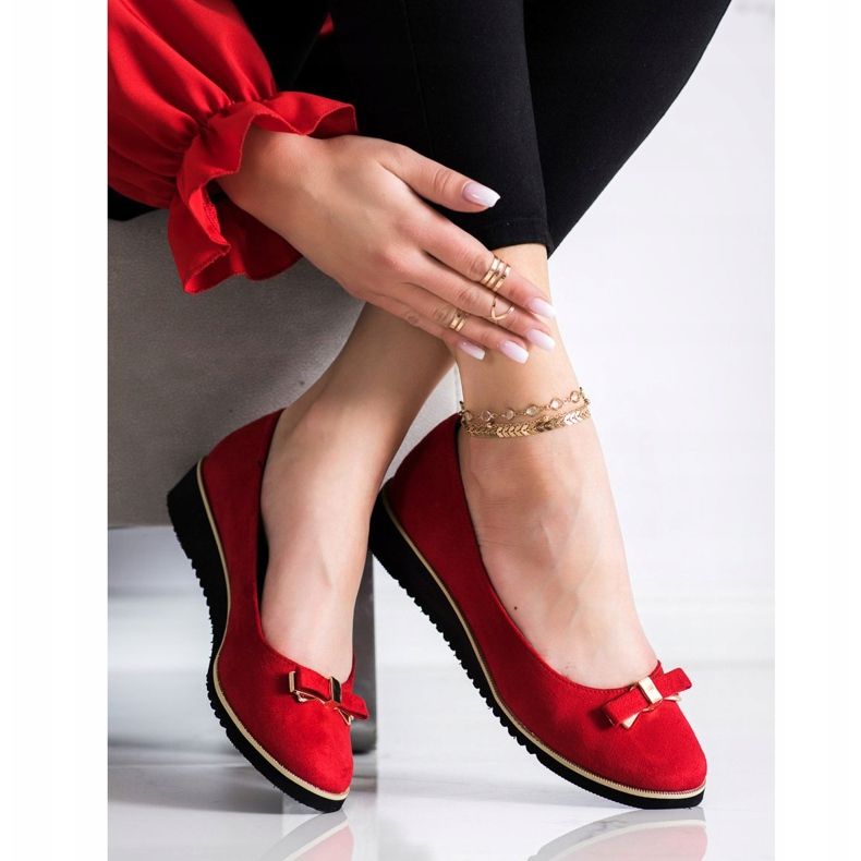 Goodin Punaiset kengät rusetilla punainen 2