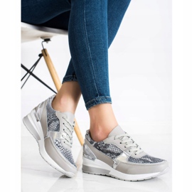 Goodin Harmaa nahkainen käärme -painettu lenkkari monivärinen 1