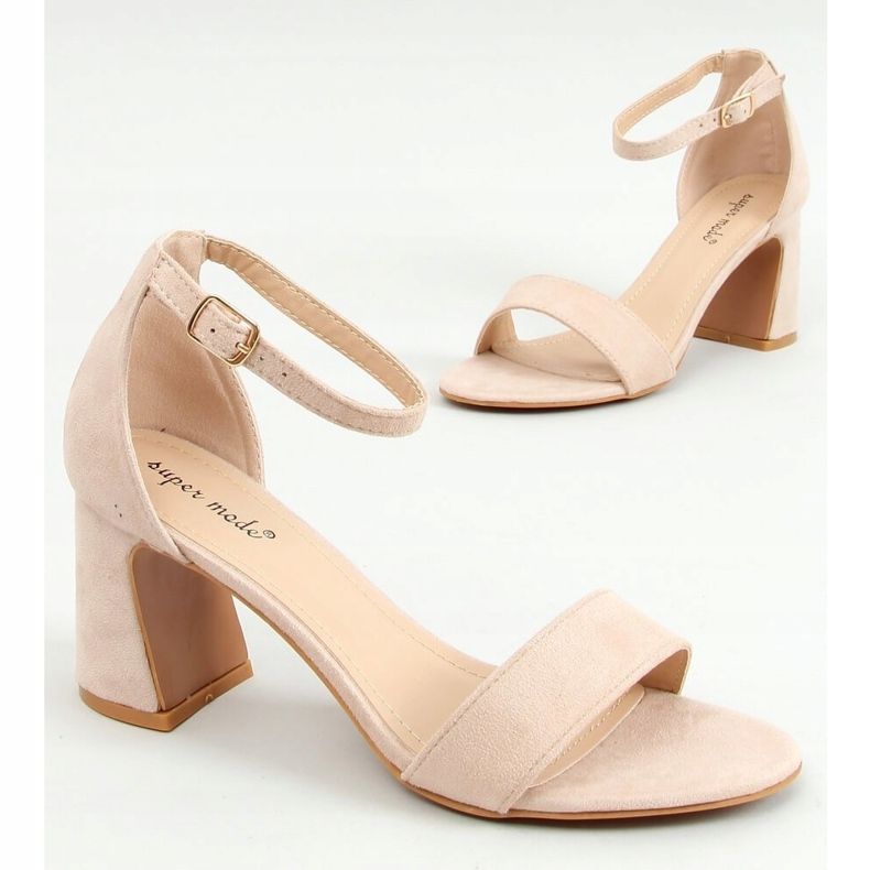 Beige korkokengät sandaalit 8741 Beige 2