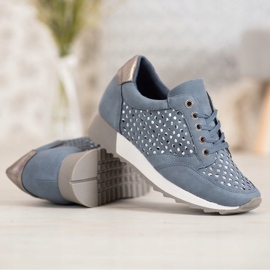 Kylie Avoimet kengät alustalla sininen 1