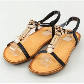 Mustat naisten sandaalit H075 Negro 1