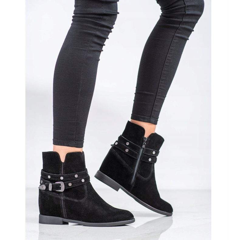 Filippo Koristellut nahkasaappaat musta 1