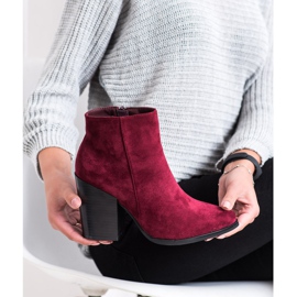 Marquiz Saappaat leveällä postilla punainen 2