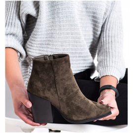 Marquiz Saappaat leveällä postilla vihreä 2