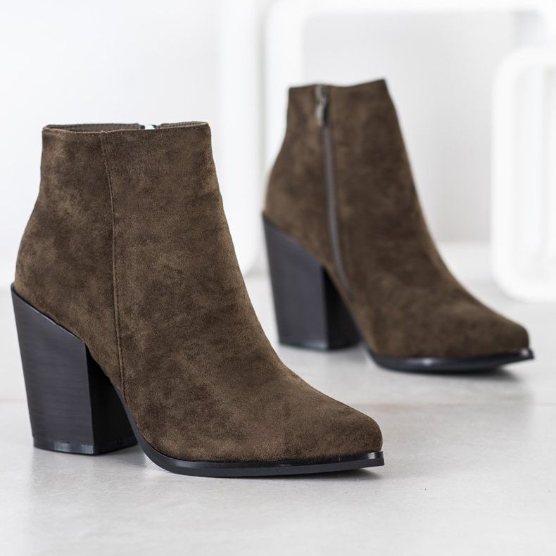 Marquiz Saappaat leveällä postilla vihreä 1