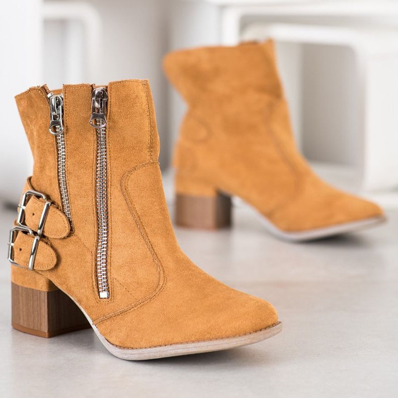 Bella Paris Kamelin muotisaappaat ruskea monivärinen 1