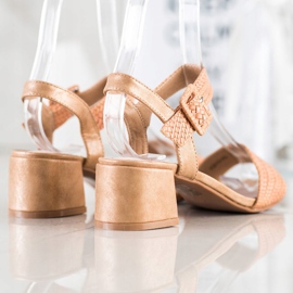 Kylie Punotut korkokengät sandaalit ruskea 1