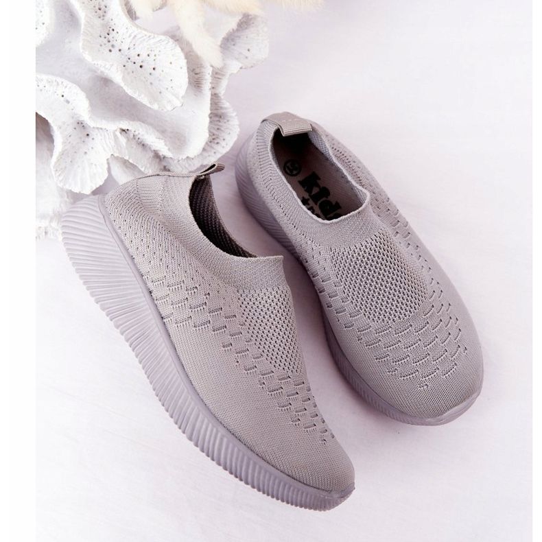 EVE Lasten urheilukengät Slip-On harmaa koulumatka 1