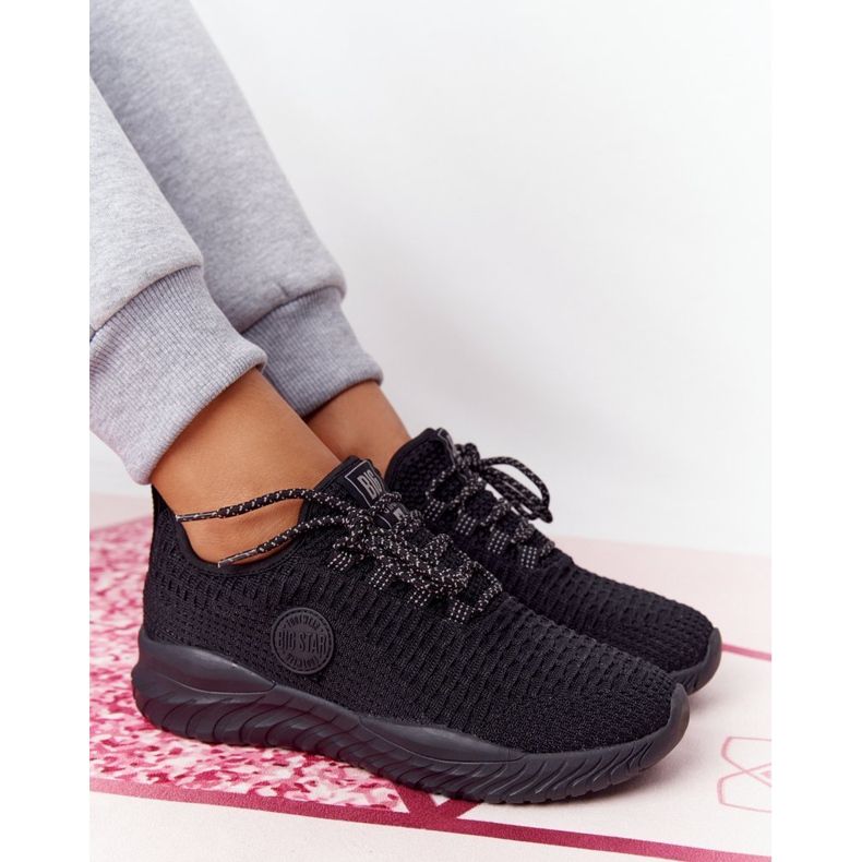 Naisten urheilukengät Memory Foam Big Star HH274298 Musta 1