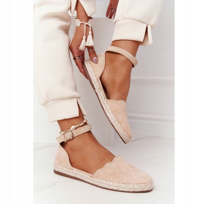 S.Barski Suede Espadrilles on Olki Pohja S. Bararski Beige 2