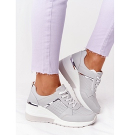 Nahkaiset kiilakengät S.Barski Harmaa 2