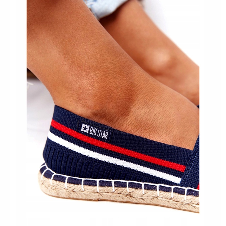 Naisten Espadrilles Big Star HH274483 Navy Blue sininen 4