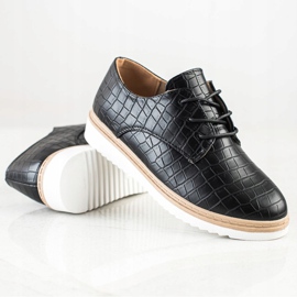 SHELOVET Mustat Snake Print -kengät 1