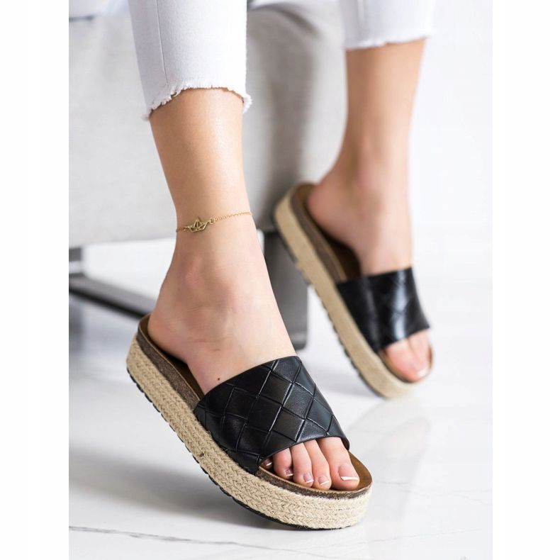 SHELOVET Tossut alustalla musta 2